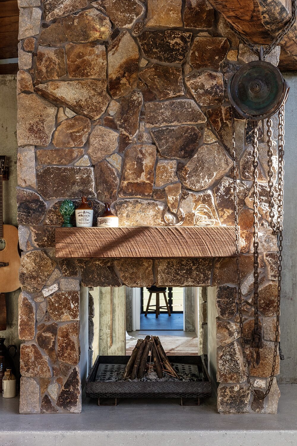 Arrowwood Acres — bedroom, artwork and louvre window