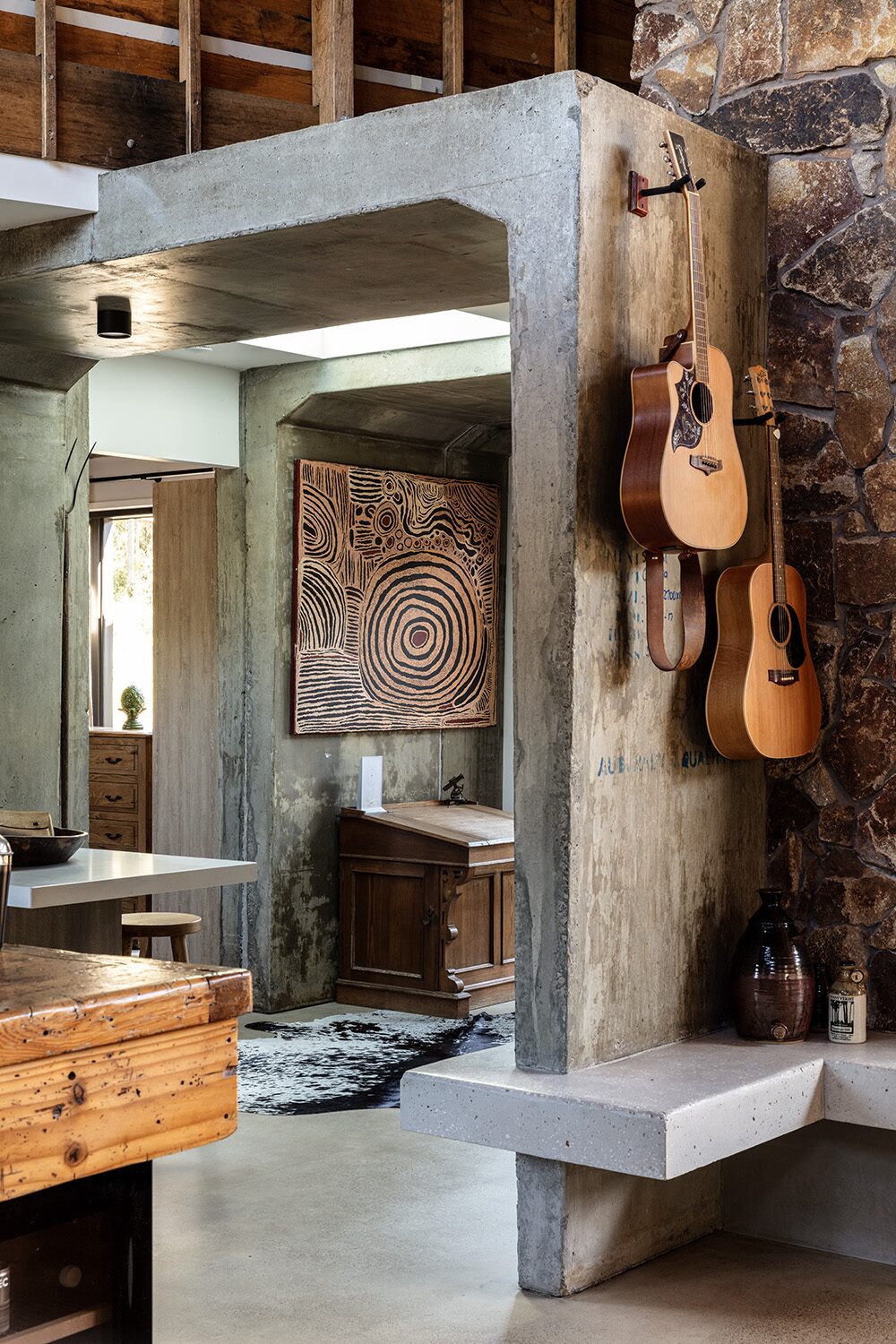 Arrowwood Acres — bedroom, barn door detail