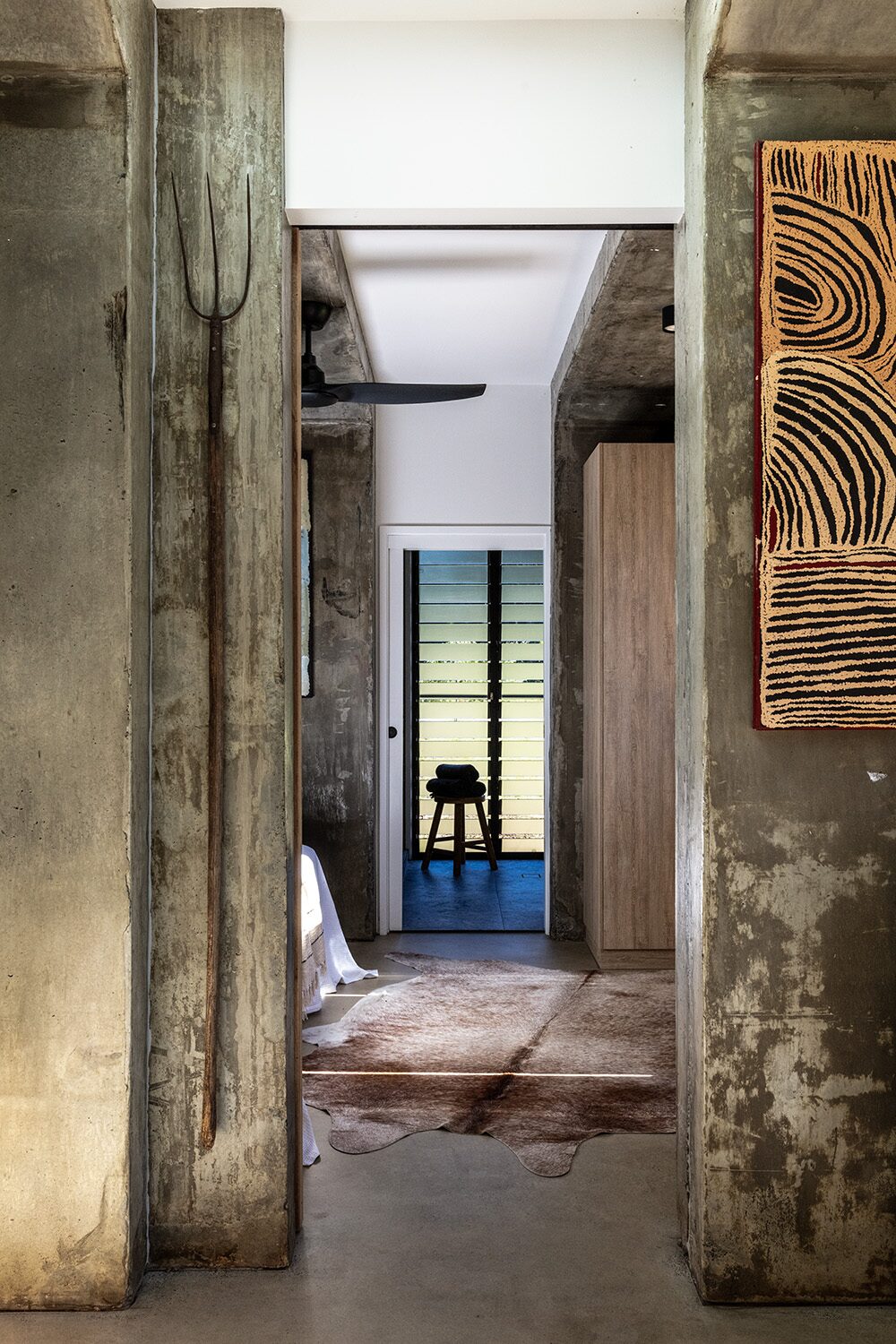 Arrowwood Acres — hallway, artwork and rug