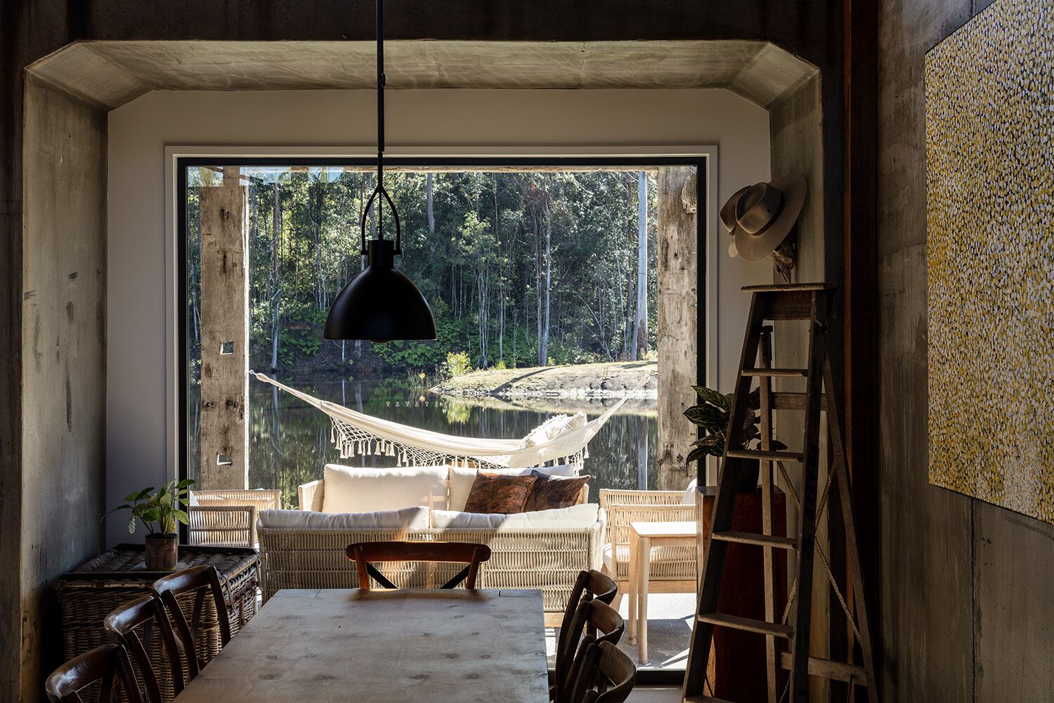 Arrowwood Acres — mezzanine lounge detail