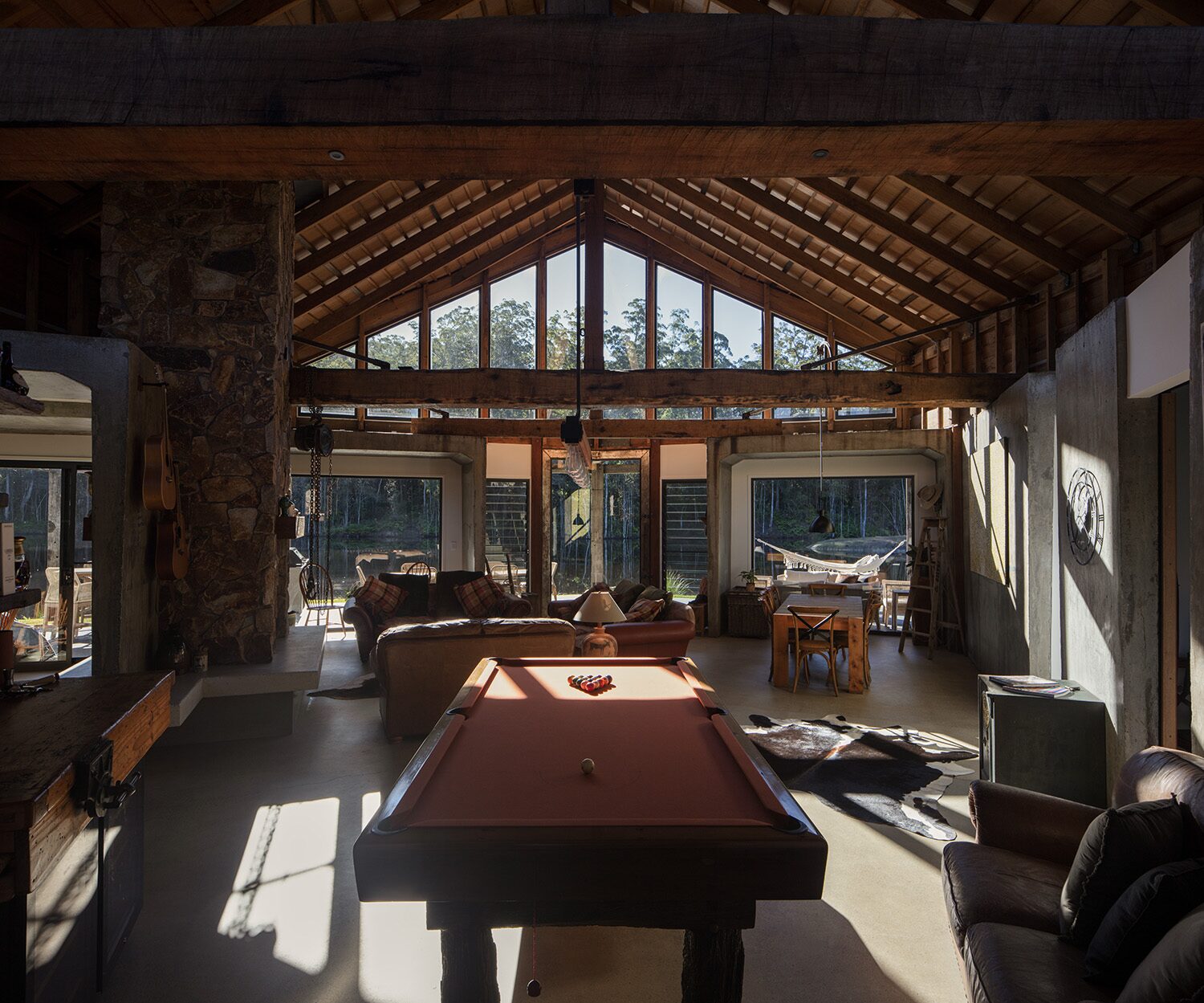 Arrowwood Acres — open-plan living, dining and games room