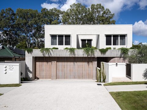 Canopus 2.0, front facade — designed by Koda Design, built by HNT Builders