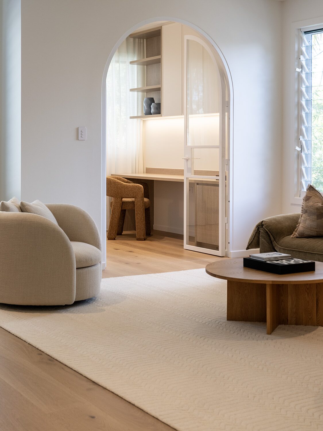 Canopus 2.0 — living room, arched study nook