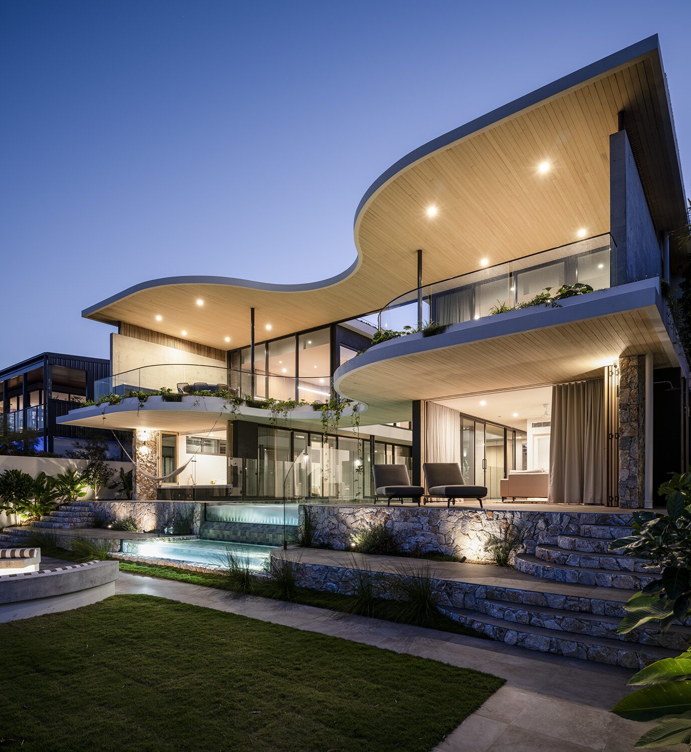 Netherby Rise — dusk exterior