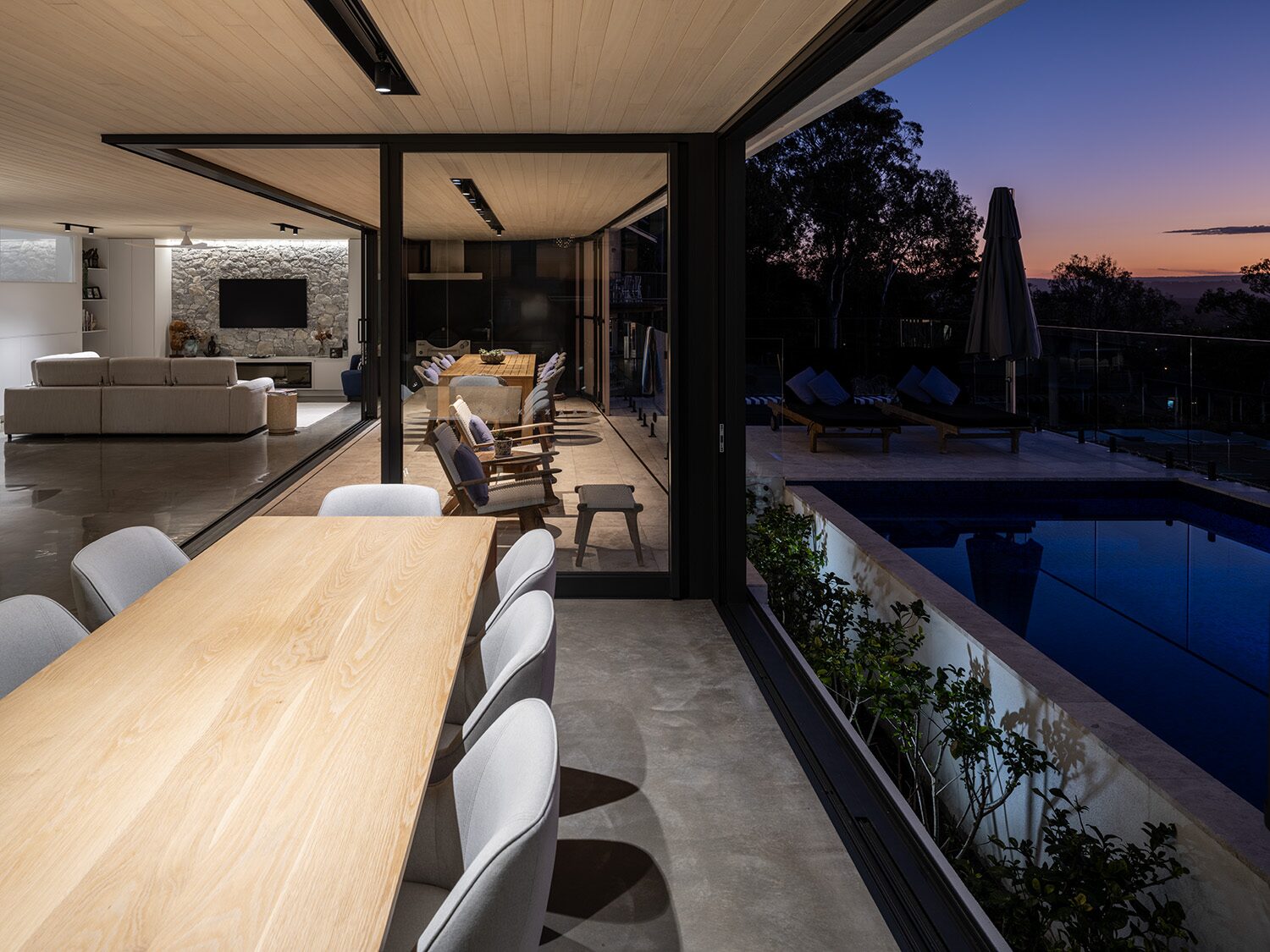 Pacific Heights — dusk exterior