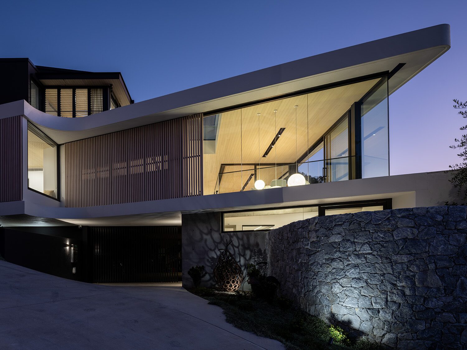 Pacific Heights — dusk exterior