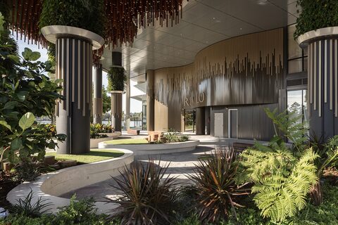 Rivello Residences, Hamilton, Brisbane — built by Tomkins Commercial