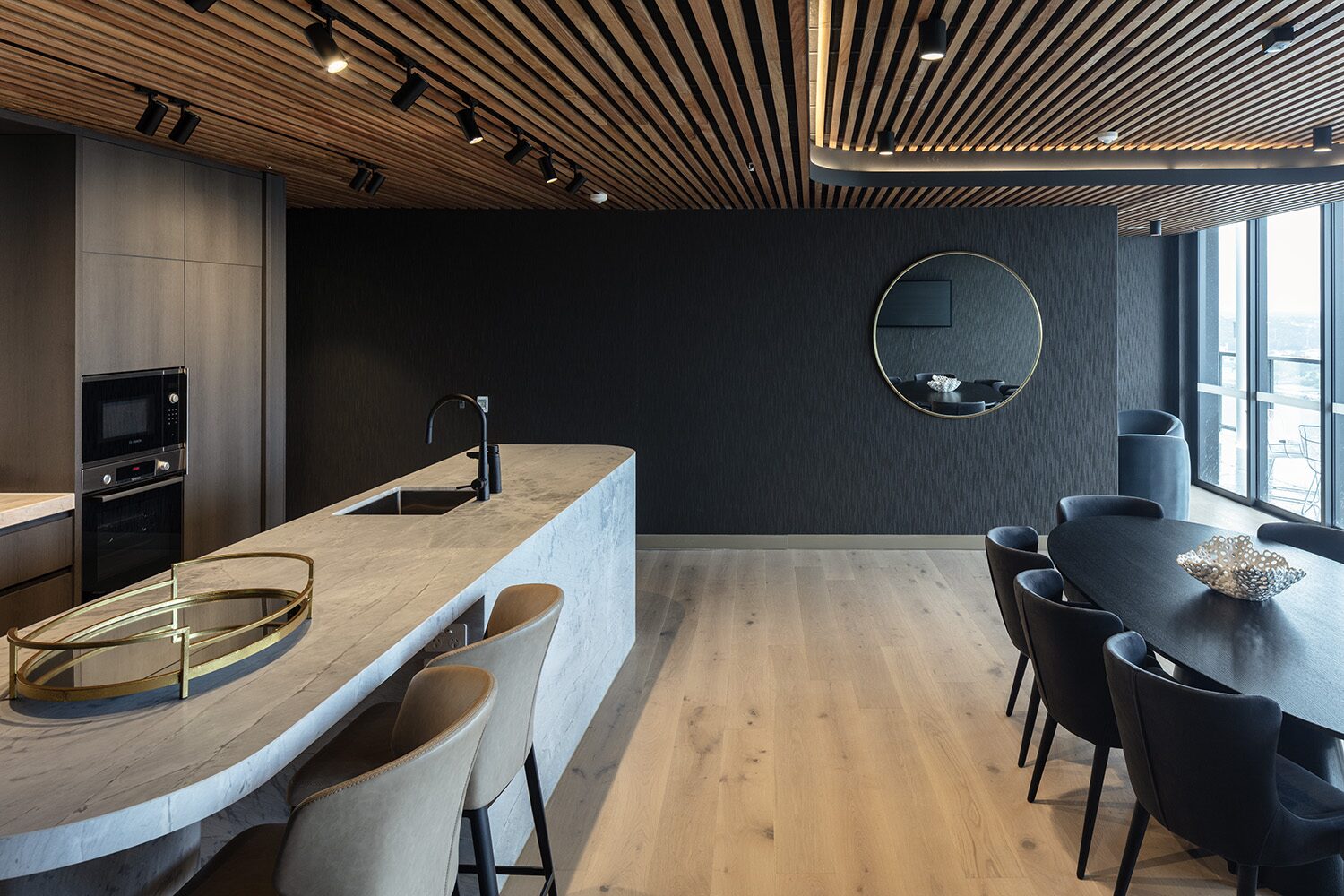 Rivello Residences — shared kitchen and dining, open plan