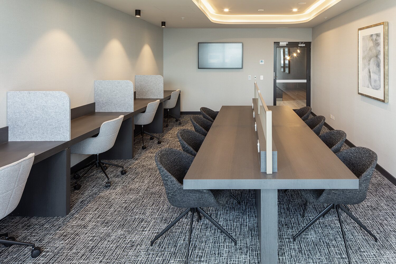 Rivello Residences — communal meeting and co-working space