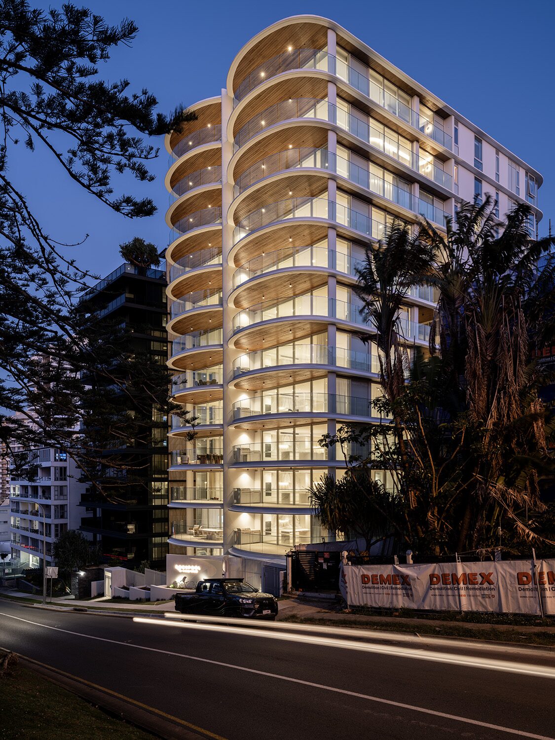 Rockpool — full building facade at dusk