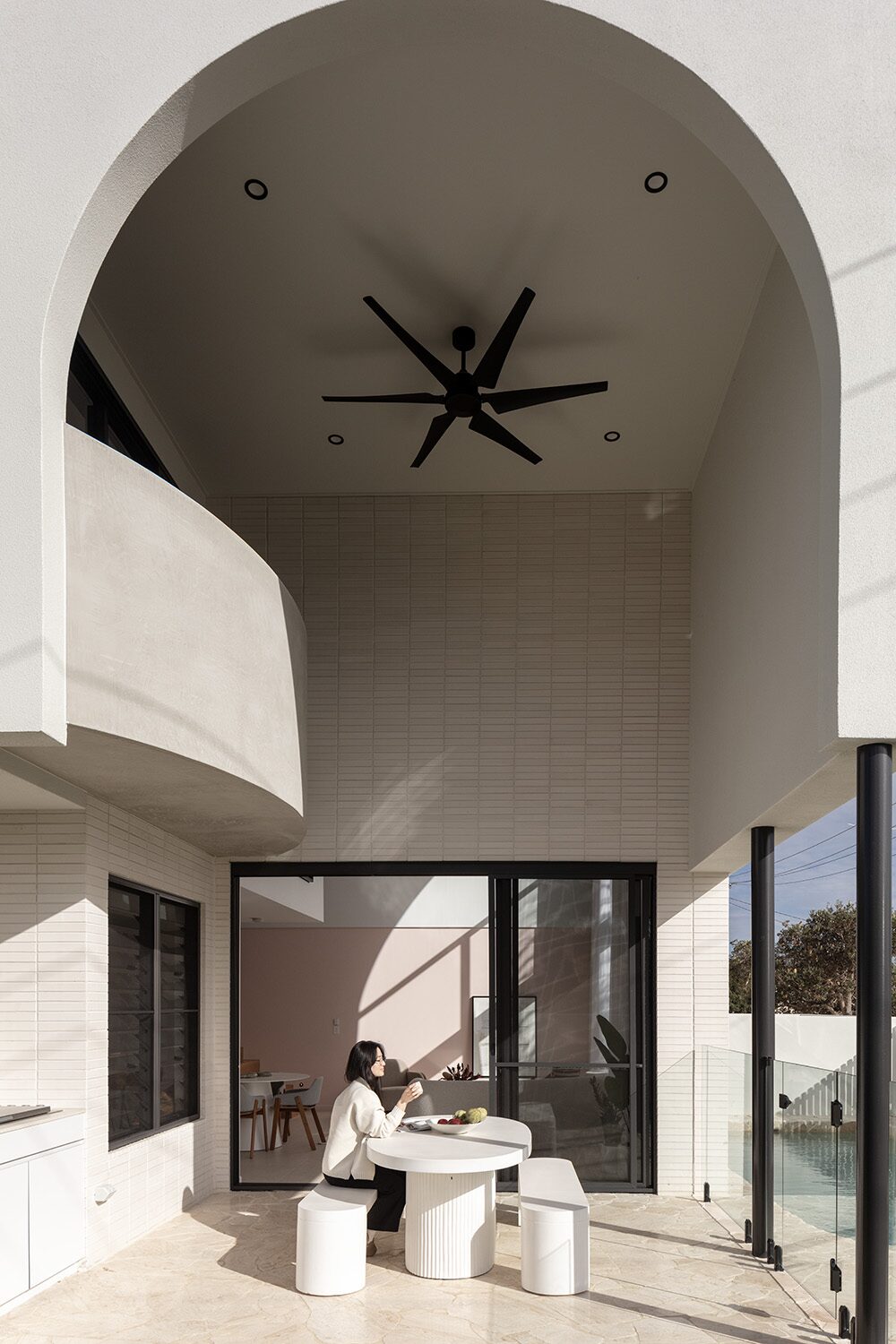 Sway — arched courtyard exterior