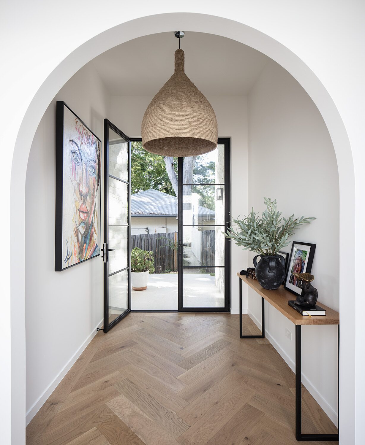 Vantage — foyer arch and artwork
