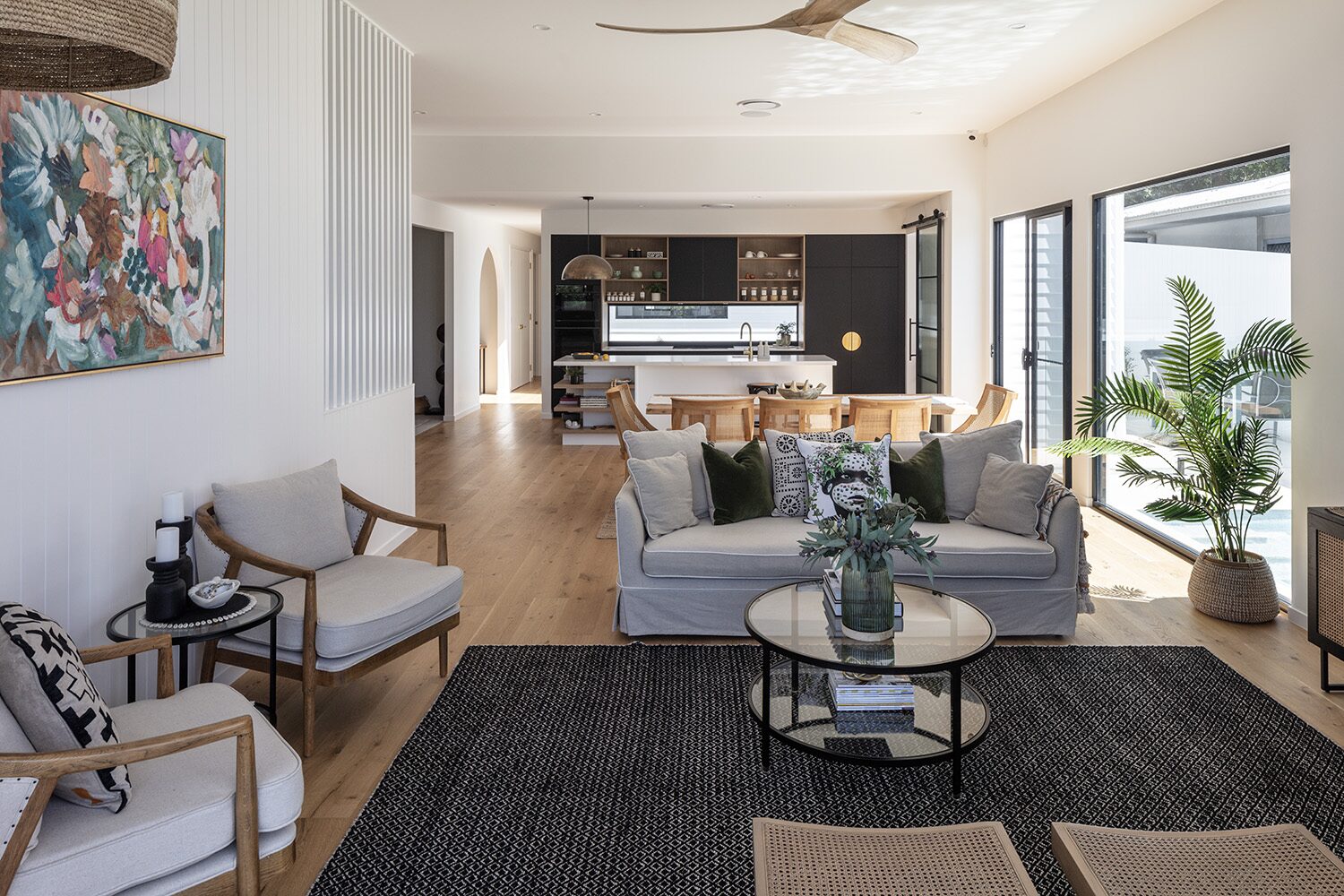 Vantage — open-plan living and kitchen